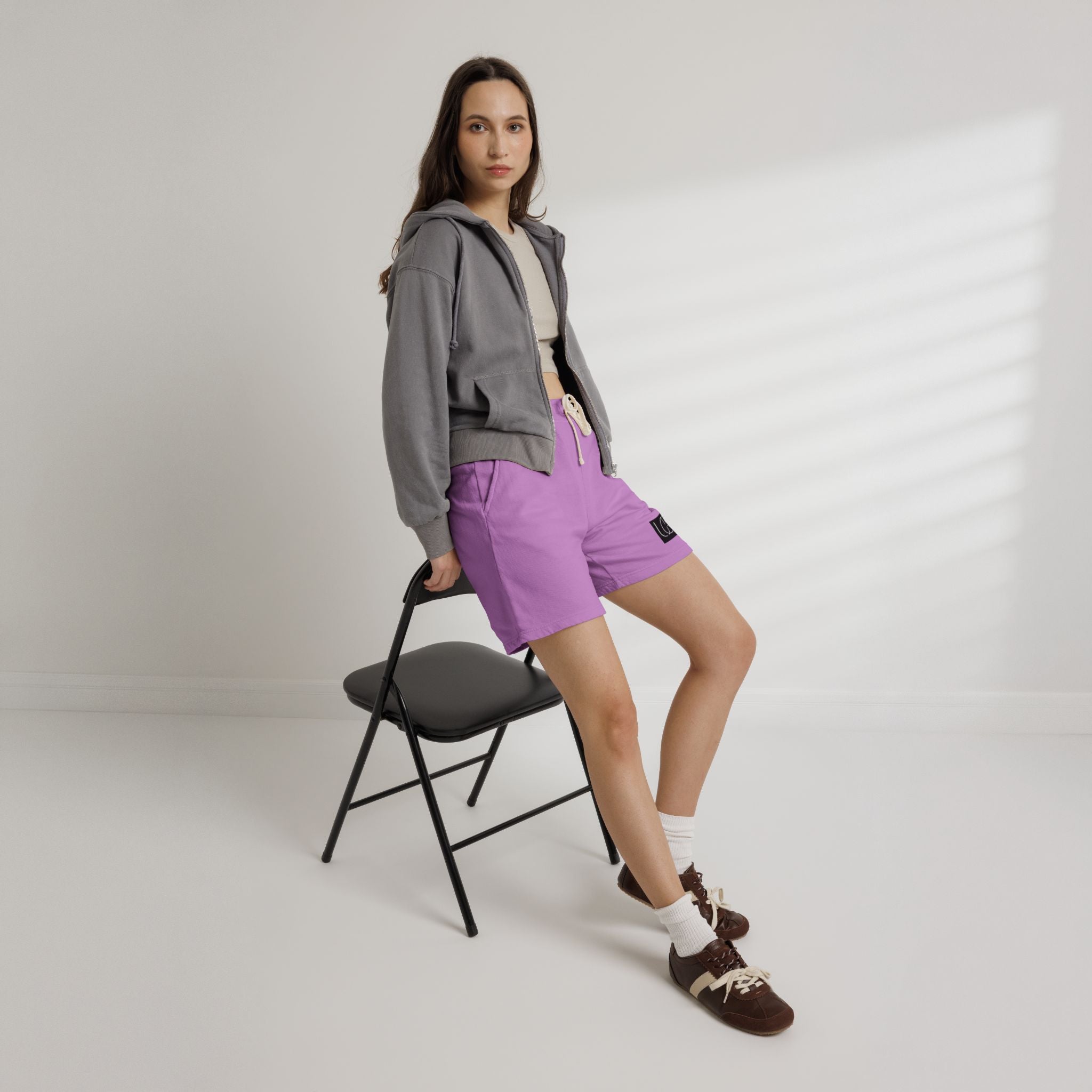 UrbanGlow Collective’s Unisex Garment-Dyed Lightweight Fleece Sweat Shorts