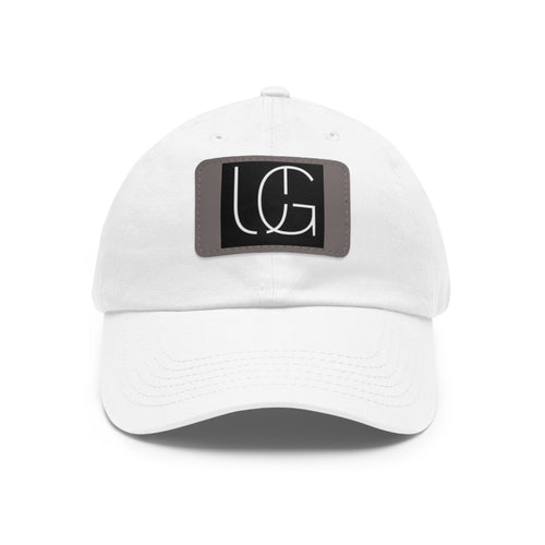 UrbanGlow Collective’s Dad Hat with Leather Patch (Rectangle)